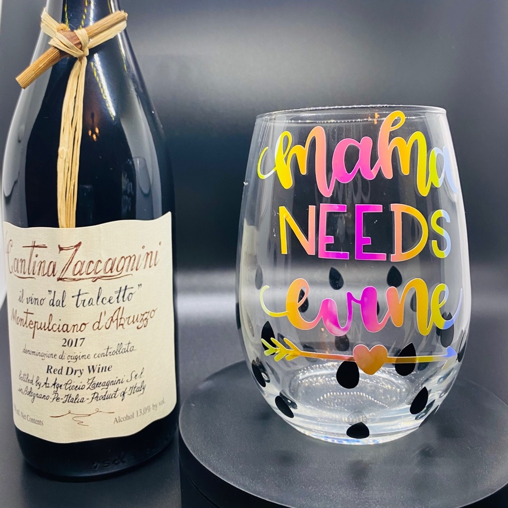 Custom stemless wine glasses!